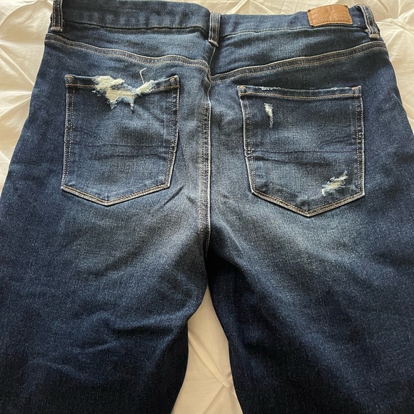 AMERICAN EAGLE RIPPED JEGGINGS 10 SHORT - Picture 4 of 5